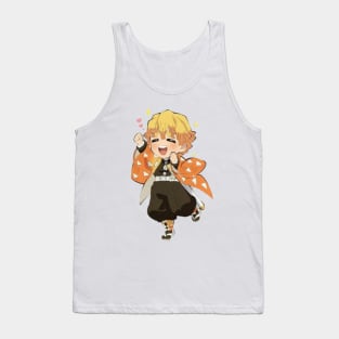 Kawaii Zenitsu From Demon Slayer Tank Top